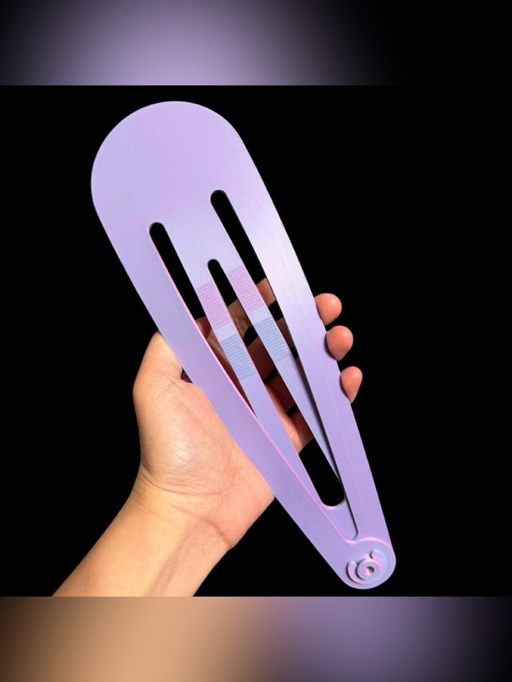 Lilac Oversized Hair Clip - Fashion Decor Handmade By Me